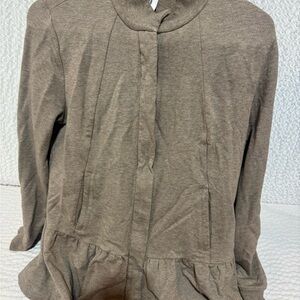 CAbi Brown Peplum Jacket